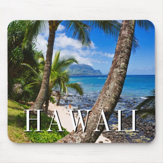 Palmen entlang Hideaways Beach Mousepad (Vorne)