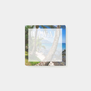 Palmen entlang Hideaways Beach Post-it Klebezettel