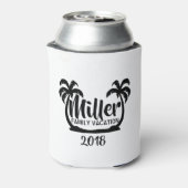 Palmen Familienurlaub Dosenkühler (Kanne Rückseite)