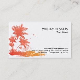 Palmen (Farbe) Visitenkarte