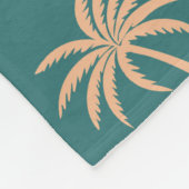 Palmen Fleecedecke (Ecke)