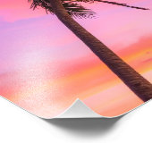 Palmen Fotodruck (Ecke)