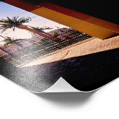 Palmen Fotodruck (Ecke)