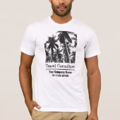 Palmen für Reiseberater oder Agent T-Shirt (Vorderseite)