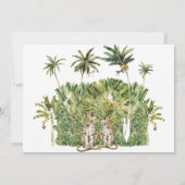 Palmen für tropische Destination Einladung (Rückseite)