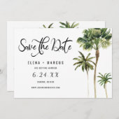 Palmen für tropische Destination Einladung (Vorne/Hinten)