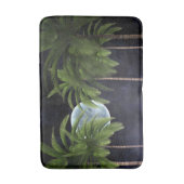 Palmen gegen den Mond Badematte (Vorderseite Vertikal)