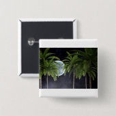 Palmen gegen den Mond Button (Vorne & Hinten)