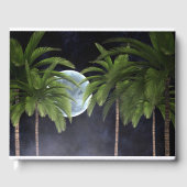 Palmen gegen den Mond Gästebuch (Vorderseite)