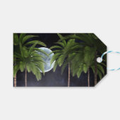 Palmen gegen den Mond Geschenkanhänger (Vorderseite (Horizontal))