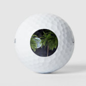 Palmen gegen den Mond Golfball (Vorderseite)