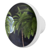 Palmen gegen den Mond Keramikknauf (Rechts)