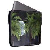 Palmen gegen den Mond Laptopschutzhülle (Vorne Rechts)