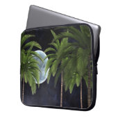 Palmen gegen den Mond Laptopschutzhülle (Vorderseite Links)