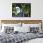 Palmen gegen den Mond Leinwanddruck (Insitu (Schlafzimmer))