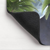 Palmen gegen den Mond Mousepad (Ecke)