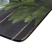 Palmen gegen den Mond Schneidebrett (Ecke)