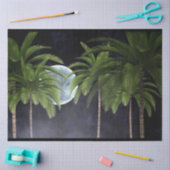 Palmen gegen den Mond Seidenpapier (Basteln)