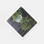 Palmen gegen den Mond Serviette (Ecke)