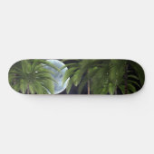 Palmen gegen den Mond Skateboard (Horizontal)