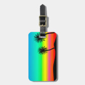 Palmen Gepäckanhänger (Vorderseite vertikal)