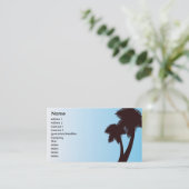 Palmen - Geschäft Visitenkarte (Stehend Vorderseite)