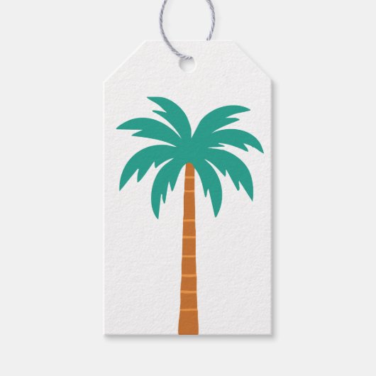 Palmen Geschenkanhänger (Vorderseite)