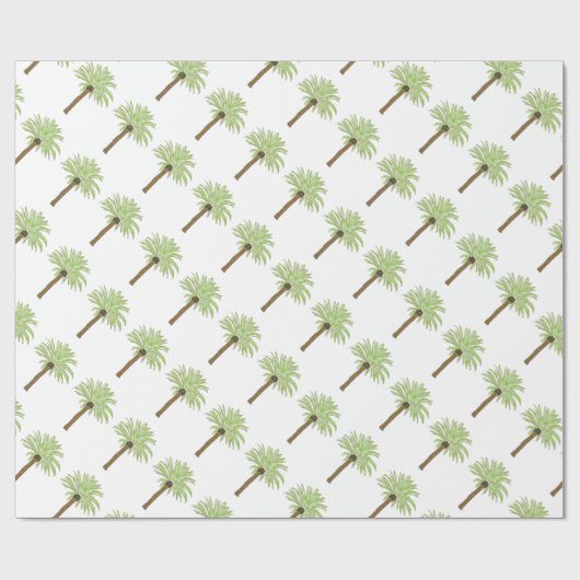 Palmen Geschenkpapier (Flach)