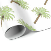 Palmen Geschenkpapier (Rolleneckpunkt)