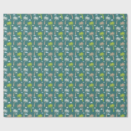 Palmen Geschenkpapier (Flach)
