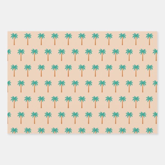 Palmen Geschenkpapier Set (Vorderseite 3)