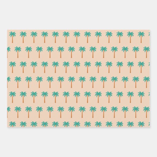 Palmen Geschenkpapier Set (Vorderseite 2)
