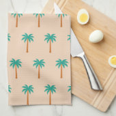 Palmen Geschirrtuch (Viertel Falte)