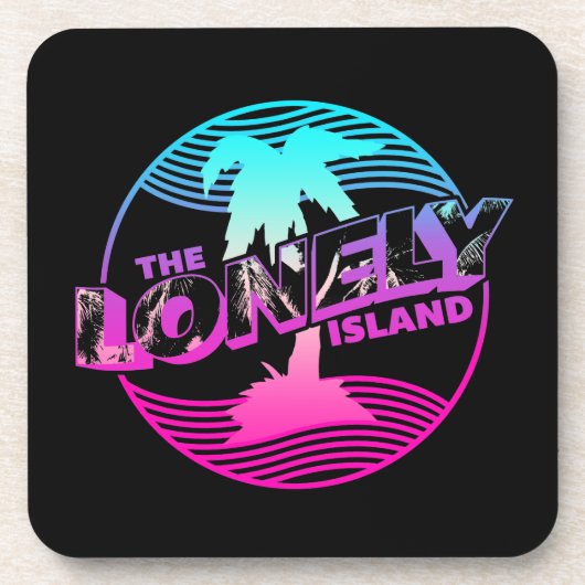 Palmen Getränkeuntersetzer (Vorderseite)