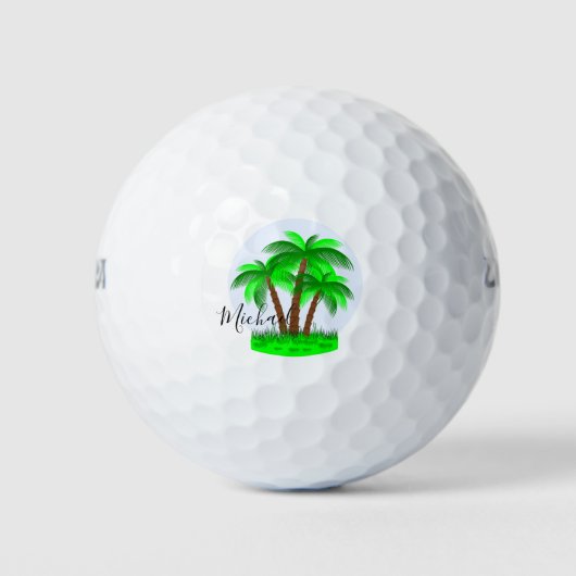 Palmen Golfball (Vorderseite)