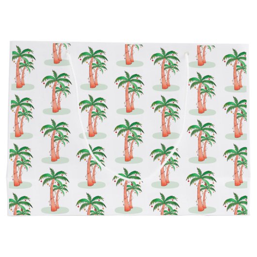 Palmen Große Geschenktüte (Rückseite)
