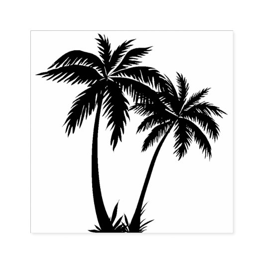 Palmen Gummistempel (Prägung)