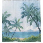Palmen Hawaii Duschvorhang (Vorderseite)