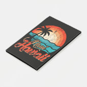 Palmen Hawaiianischer Strand Post-it Klebezettel (angewinkelt)