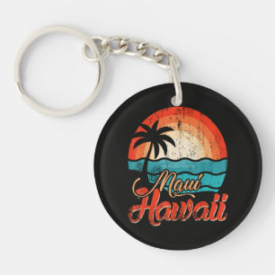 Palmen Hawaiianischer Strand Schlüsselanhänger