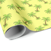 Palmen: Helle Vintage Illustration. Geschenkpapier (Rolleneckpunkt)