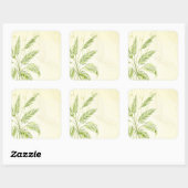 Palmen im Bambuswald | SIEGEL Quadratischer Aufkleber (Blatt)