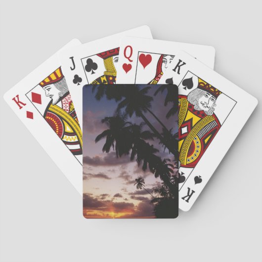 Palmen im Meer Spielkarten (Rückseite)