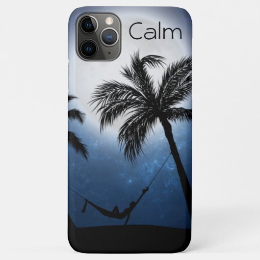 Palmen im Mondlicht Case-Mate iPhone Hülle (Rückseite)