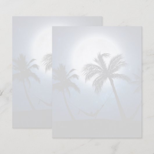 Palmen im Mondschein (Vorne/Hinten)