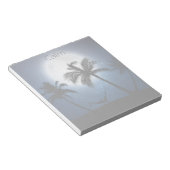 Palmen im Mondschein Notizblock (angewinkelt)