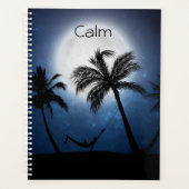 Palmen im Mondschein Planer (Vorderseite)