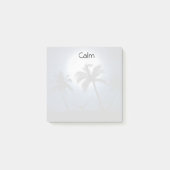 Palmen im Mondschein Post-it Klebezettel (Vorderseite)