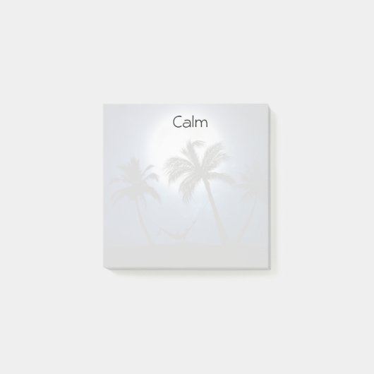 Palmen im Mondschein Post-it Klebezettel (Vorderseite)