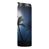 Palmen im Mondschein Thermosbecher (Nach rechts gedreht)